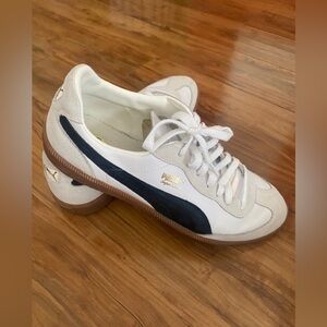 PUMA Super Liga OG Retro Sneaker White Black Mens Size 11.5US  Casual Athletic